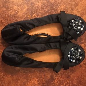 Embellished ballerina flats